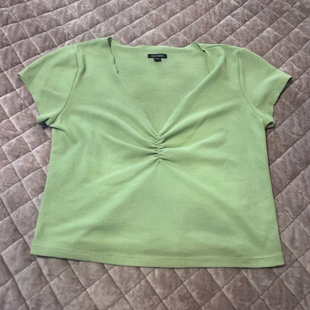 Wild Fable Cropped V-Neck Tee